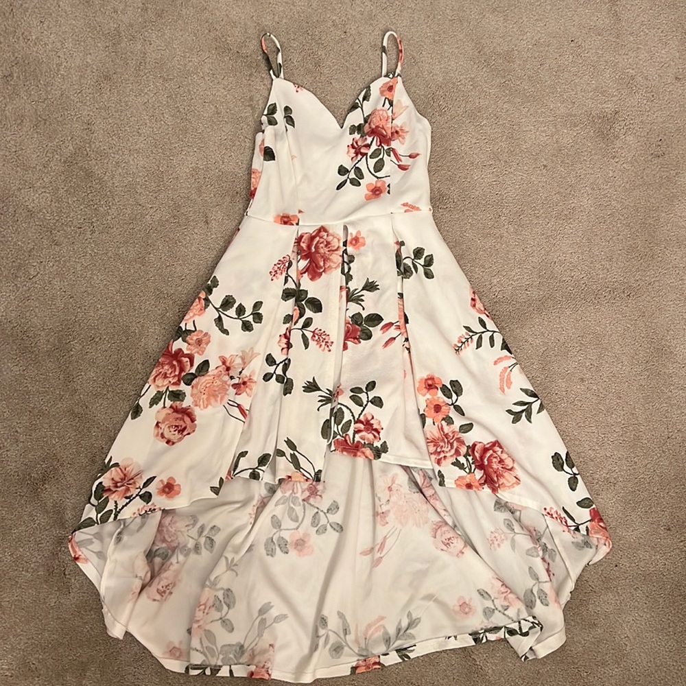 White Floral Dress